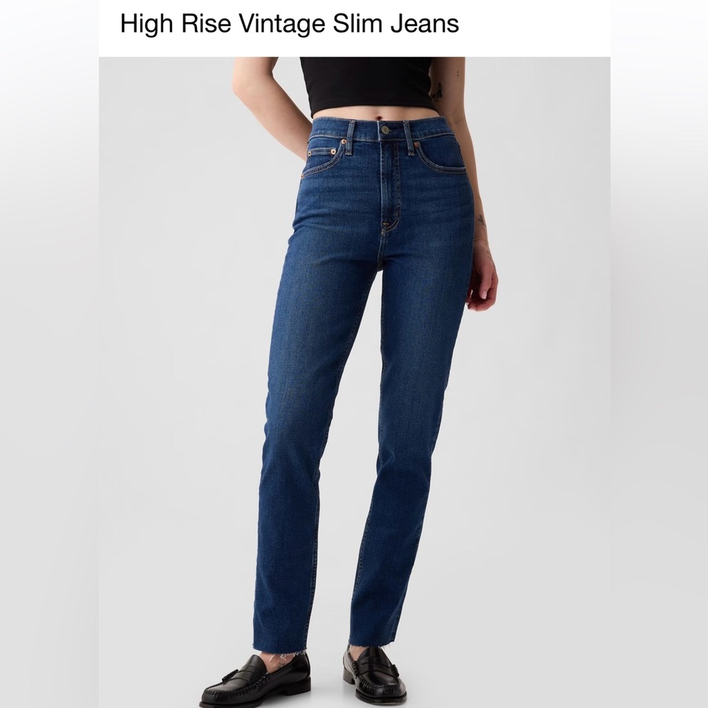 Gap High Rise Vintage Slim Jeans